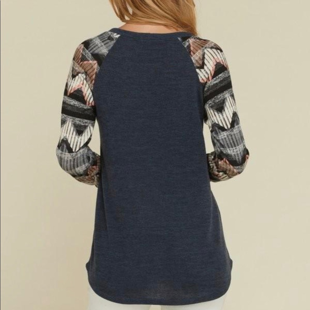 Aztec Raglan Sweater - Picture 2 of 2